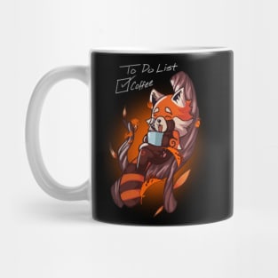 Red Panda - To Do List Coffee Mug